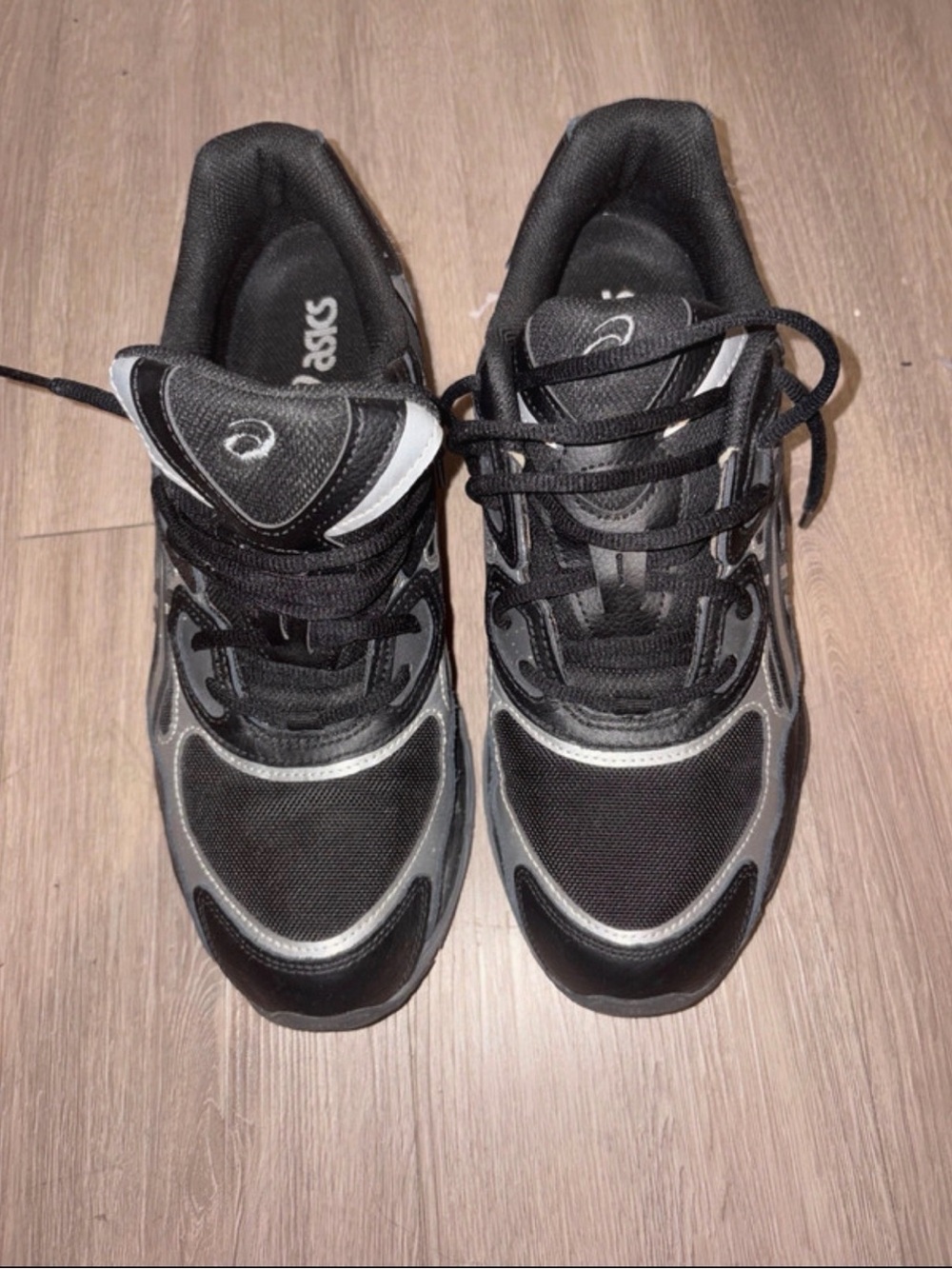 Asics Black and Gray Men's Athletic Sneakers